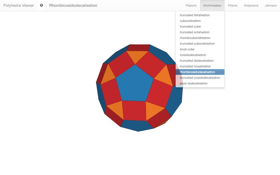 First polyhedra viewer in D3